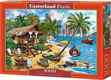 CASTORLAND Puzzle Leto v meste 1000 dielikov