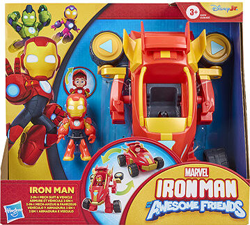 Marvel Iron Man and His Awesome Friends Iron Man Mech – Vozidlo 2 v 1 a Figúrka