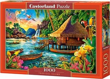 CASTORLAND Puzzle Tropický ostrov 1000 dielikov