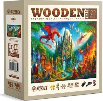 WOODEN CITY drevené puzzle - Fantasy zámok 1010 dielikov