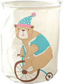 Livefy Kôš na hračky Teddy 35 × 45 cm, biely