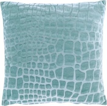 TEXTILOMANIE Zamatový dekoračný vankúšik Nanou 45 × 45 cm, modrý