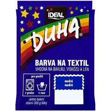 DUHA farba na textil modrá 15 g