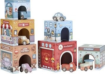 Little Dutch Kocky stohovacie s autíčkami