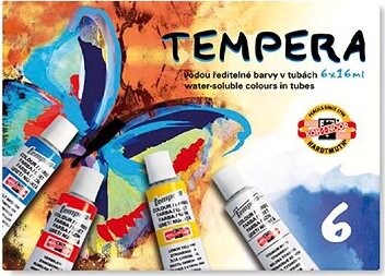 Koh-i-noor 162547/6 – súprava temperových farieb 6× 16 ml