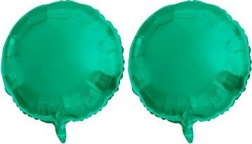 FOLAT Balón fóliový – okrúhly, matný zelený, 45 cm, 2 ks