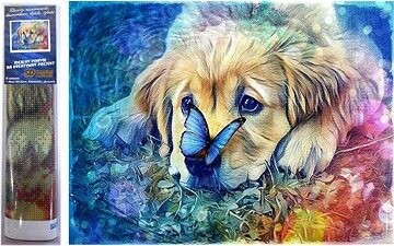 Norimpex Pes s motýľom 30 × 40 cm