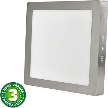 Avide prisadený LED panel 24 W denný štvocový matný chróm