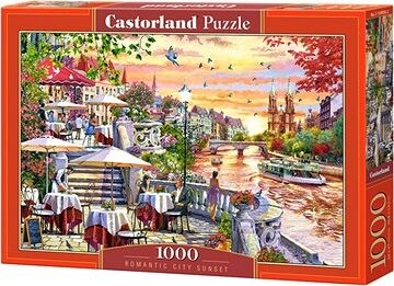 CASTORLAND Puzzle Romantický západ slnka 1000 dielikov