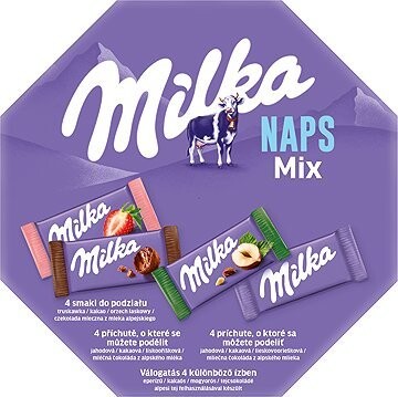 Milka Single Mix mliečnych čokolád 138 g