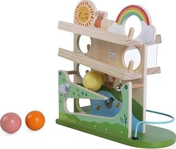 Derrson Dřevěná kuličková dráha Happy farm