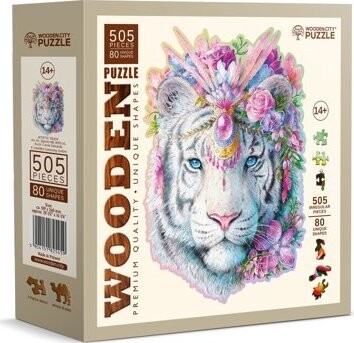 WOODEN CITY drevené puzzle - Mystický tiger 505 dielikov
