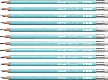 STABILO Swano Pastel HB pastel modrá 12 ks