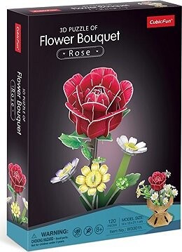 CUBICFUN Kytice růží 120 dílků