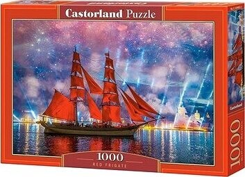 CASTORLAND Puzzle Červená fregata 1000 dielikov