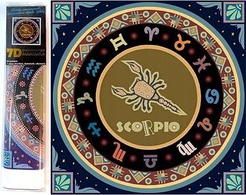 Norimpex 7D Znamenie zverokruhu Škorpión 30 × 30 cm
