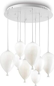 Ideal Lux Clo Wn SP8 závesné svietidlo 8× G9 LED 3 W 50 cm biele