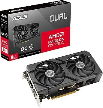 ASUS DUAL Radeon RX 7600 8G OC EVO