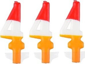 ARPEX Sviečka farebná číslo 4, 3 ks