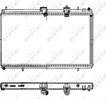 NRF Chladič, chladenie motora 50442