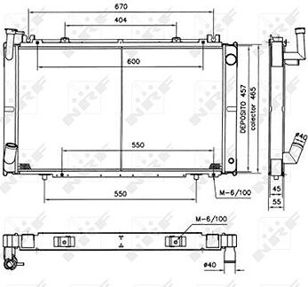 NRF Chladič, chladenie motora 52154