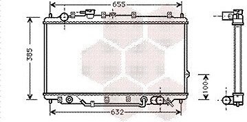 VAN WEZEL chladič, chladenie motora 83002017