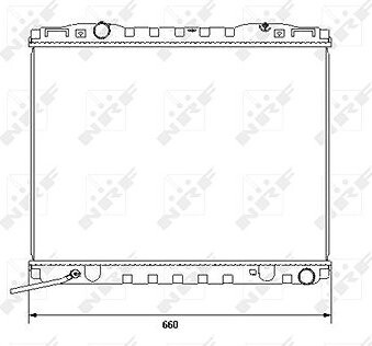 NRF Chladič, chladenie motora 53365