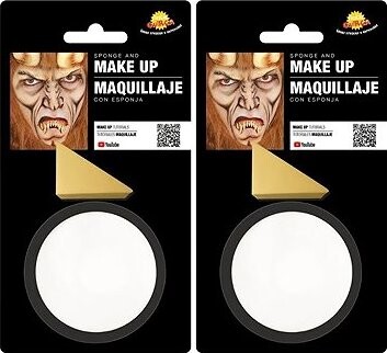 Guirca Bílý Make-Up s Houbou - Halloween - 18 g