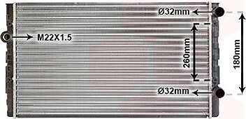VAN WEZEL chladič, chladenie motora 58002104