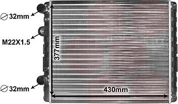 VAN WEZEL chladič, chladenie motora 58002129