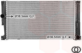 VAN WEZEL chladič, chladenie motora 06012714