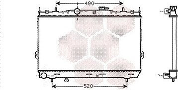 VAN WEZEL chladič, chladenie motora 82002185