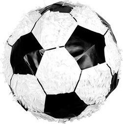 Piňatá futbalová lopta - 28 × 28 × 28 cm - rozbíjacia