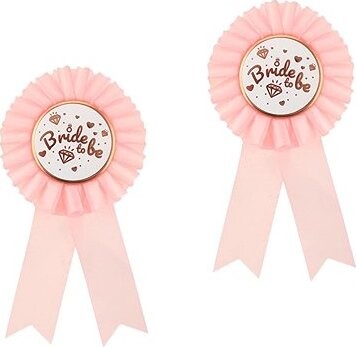 GODAN Brošňa pre budúcu nevestu – bride to be, ružová 2 ks