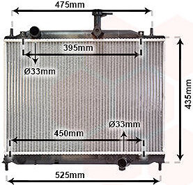 VAN WEZEL chladič, chladenie motora 82002170
