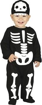 Guirca Detský kostým kostlivec, halloween, veľ. 18 – 24 mesiacov