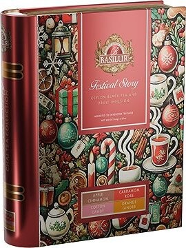 Basilur Festival Story Book Assorted 32 × 2 g plech