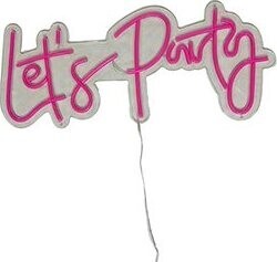 LED neón svietiaca dekorácia, ružová