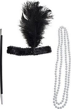 FUNNYFASHN – párty sada Charlestone čierna – mix – 3 ks