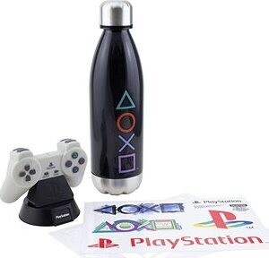Playstation – lampa, fľaša, samolepky