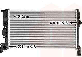 VAN WEZEL chladič, chladenie motora 59012702