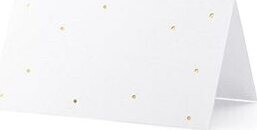 PARTYDECO Svadobná vizitka na stôl – svadba – 9,5 × 5,5 cm – 10 ks