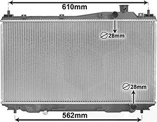 VAN WEZEL chladič, chladenie motora 25002113