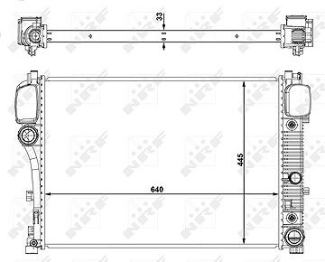 NRF Chladič, chladenie motora 53839