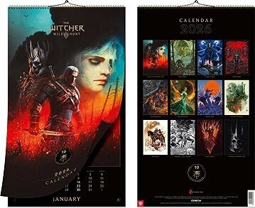 The Witcher – 10th Anniversary Calendar 2026 – kalendár