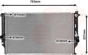 VAN WEZEL chladič, chladenie motora 53002715