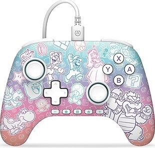 PowerA Advantage Wired Controller na Nintendo Switch 2 – Super Mario, Mushroom Kingdom