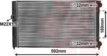 VAN WEZEL chladič, chladenie motora 58002099