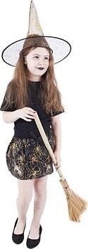 Rappa Čarodejnica sukňa + klobúk detská
