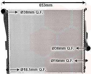 VAN WEZEL chladič, chladenie motora 06002343
